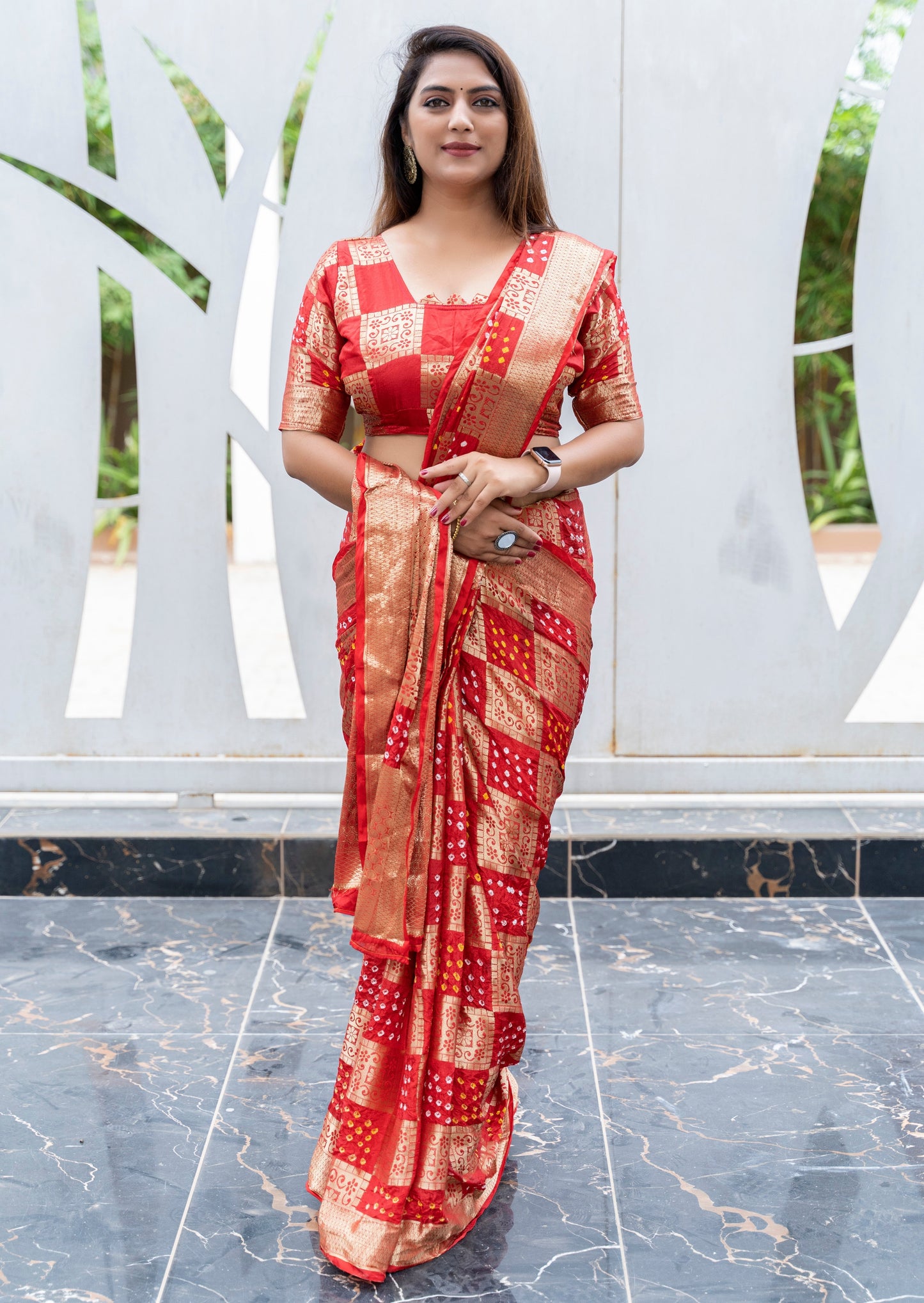 Captivating Silk Saree Orange Color Saree