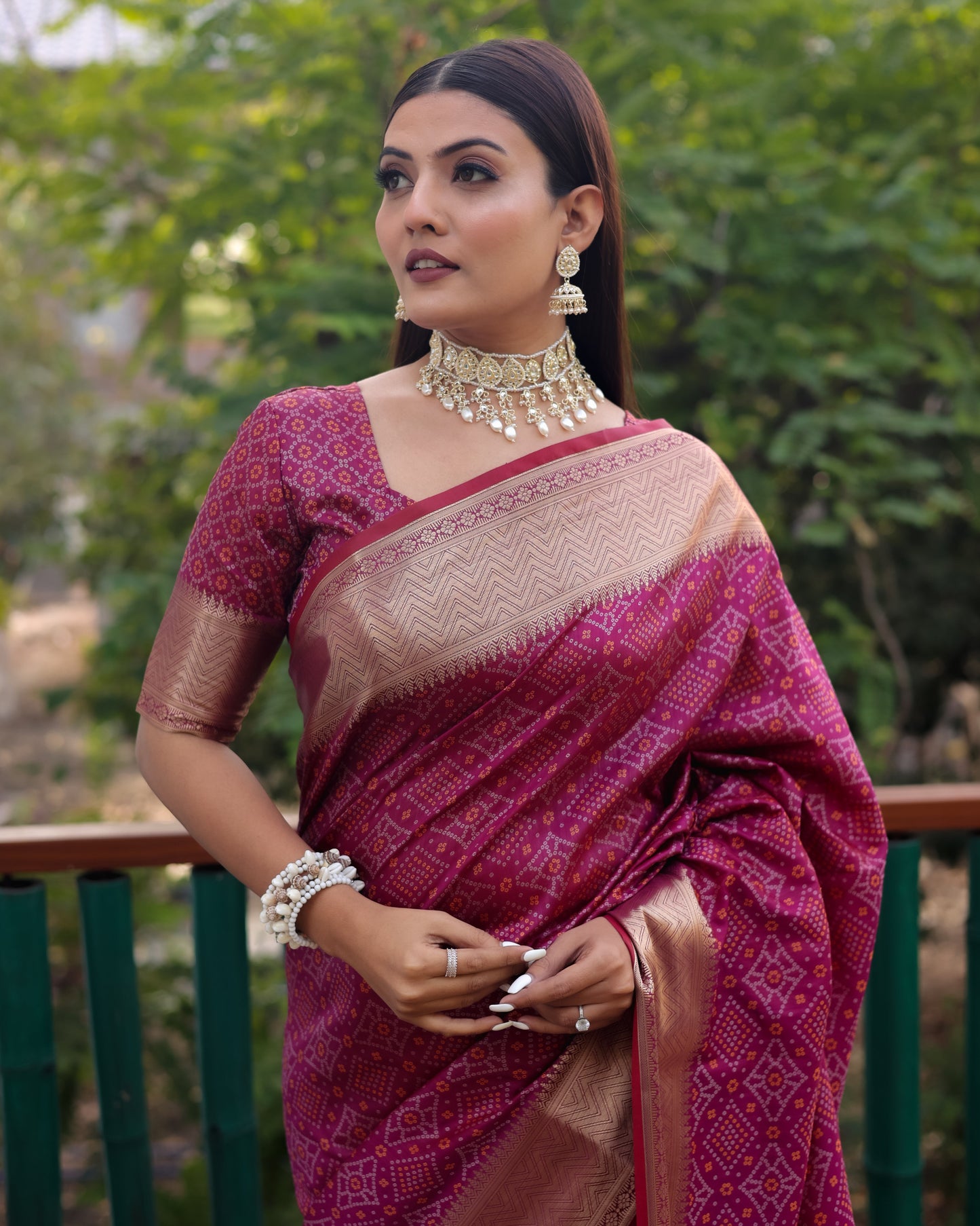 Stylish Patola Sarees Maroon Color Saree