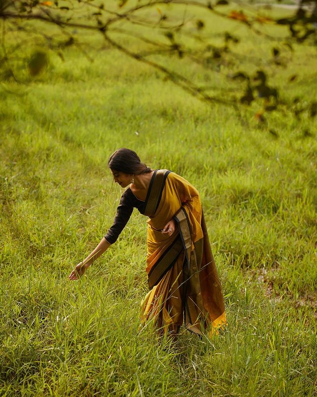 Delightful Yellow Color Jacquard Work Silk Saree