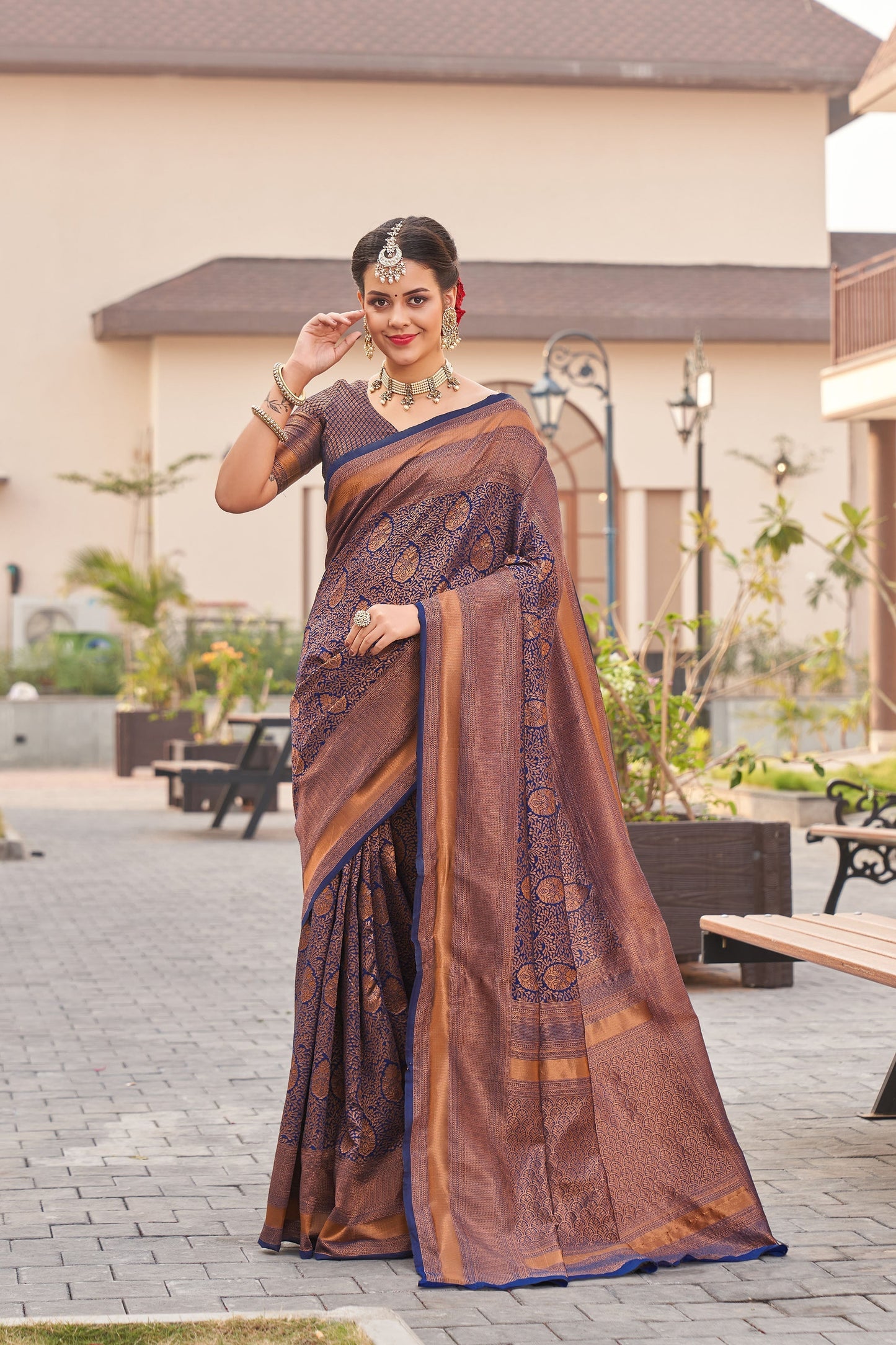 Function Wear Maroon Color Jacquard Work Silk Saree