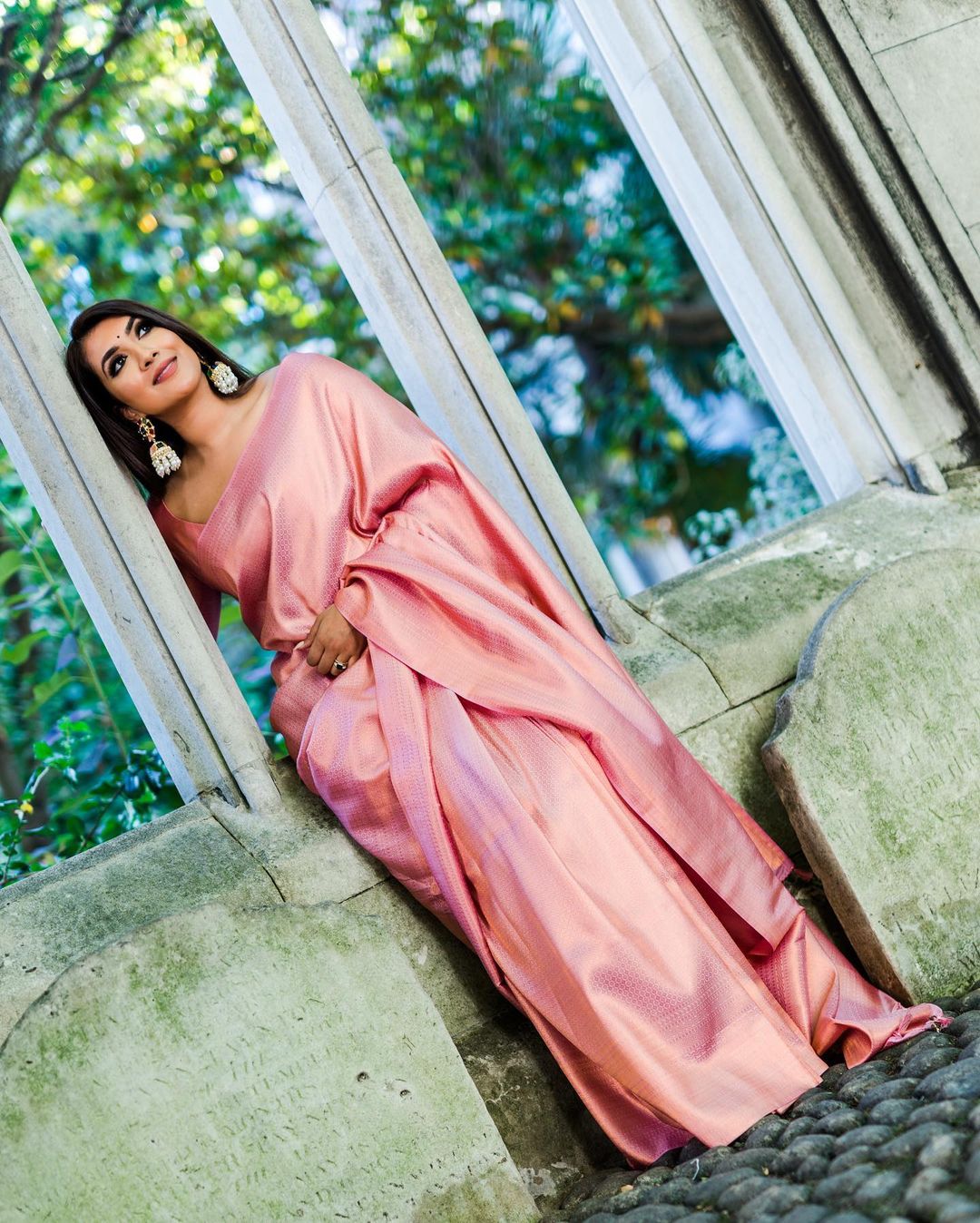 Outstanding Jacquard Baby Pink Color Soft Silk Saree