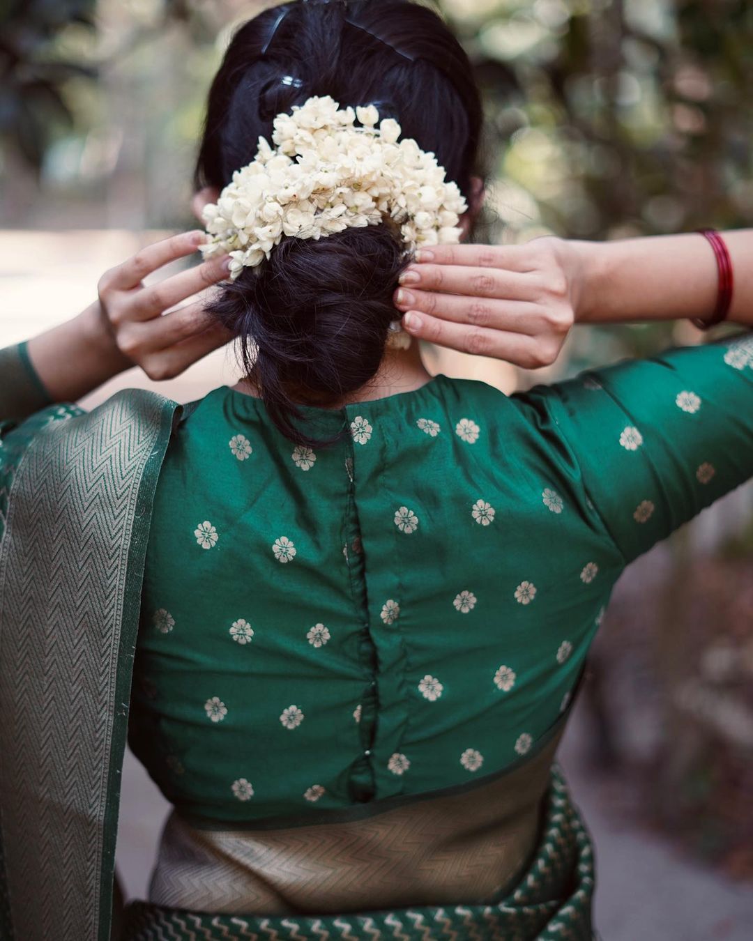 Marriage Special Green Color Jacquard Silk Saree