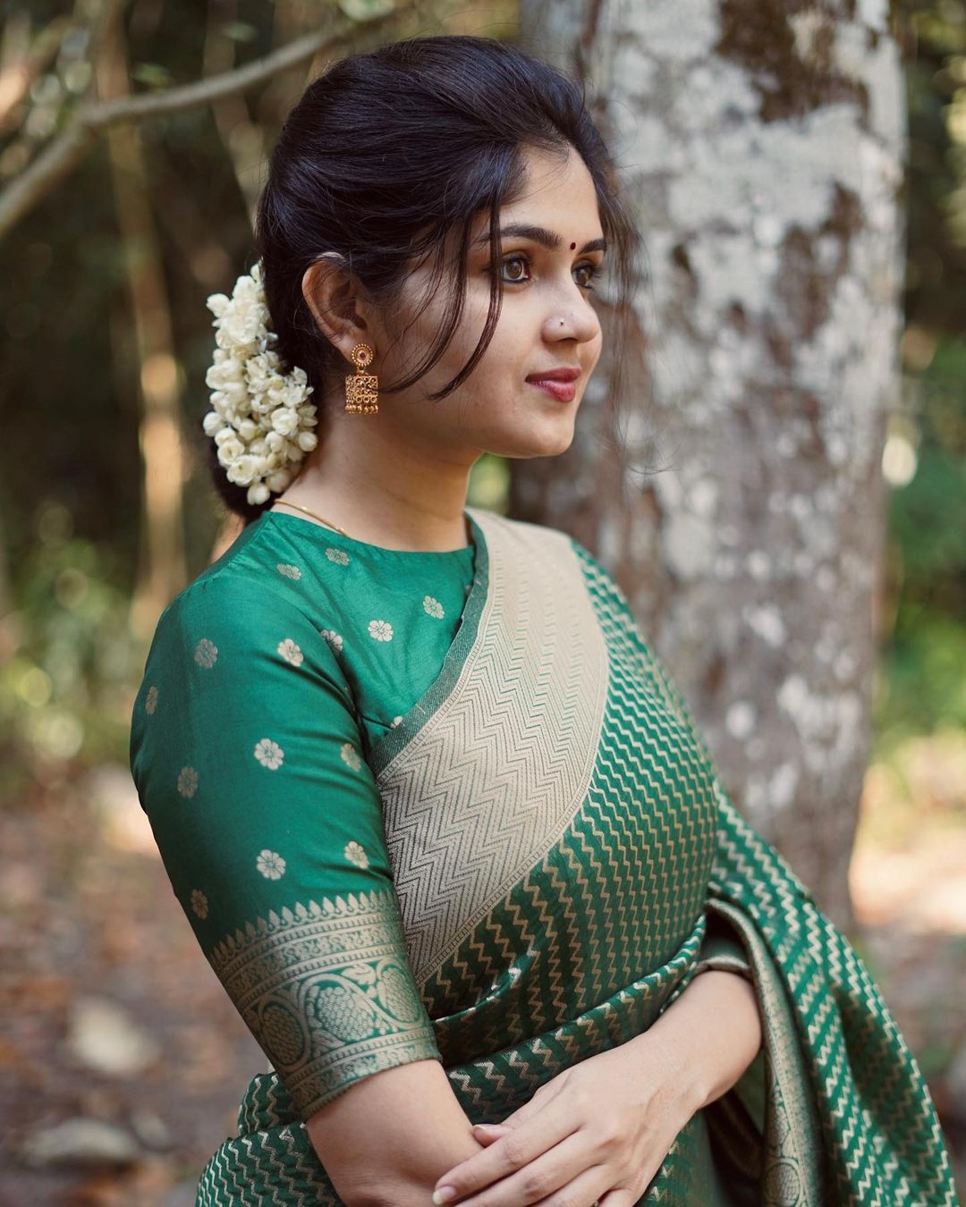 Marriage Special Green Color Jacquard Silk Saree