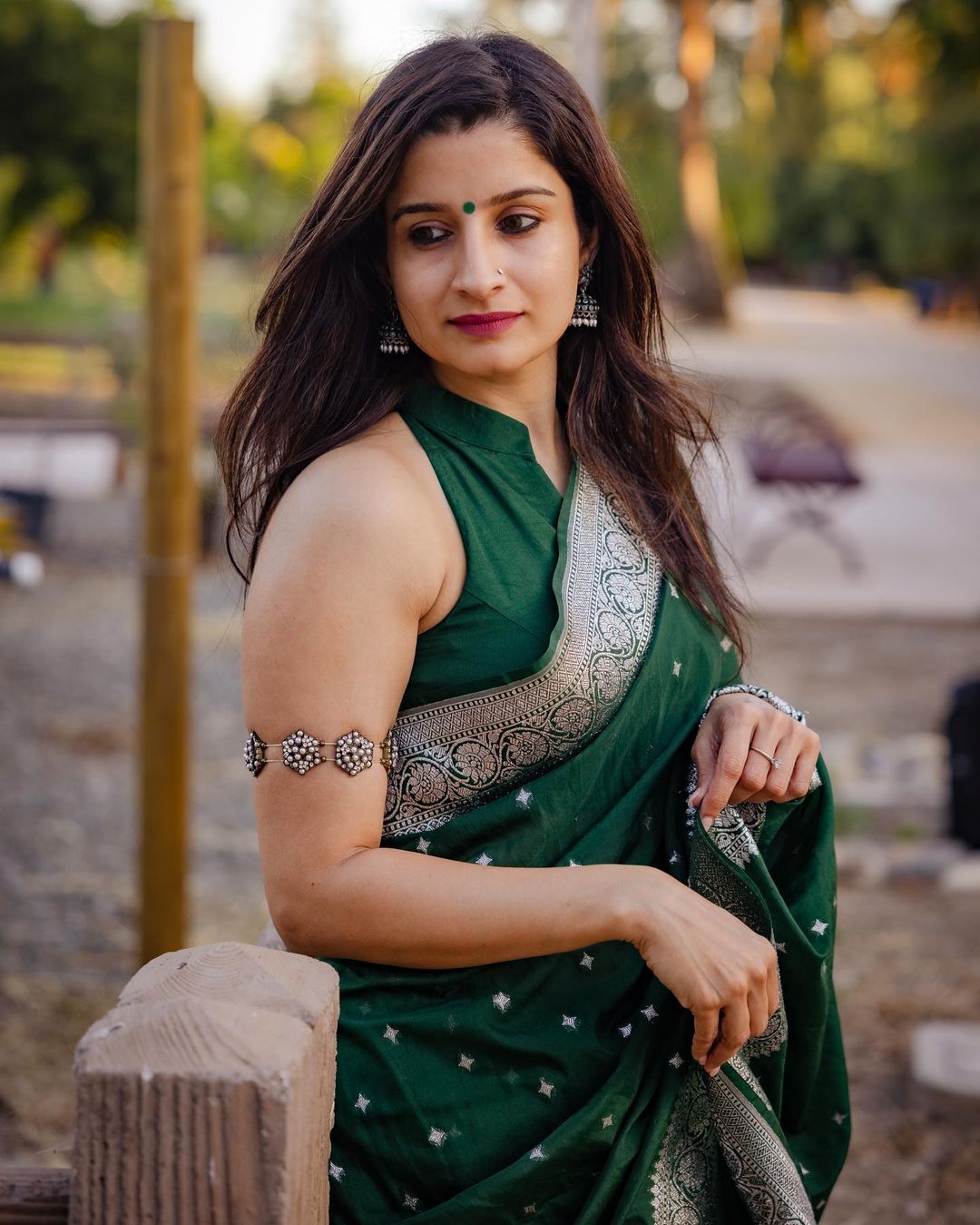 Exotic Jaquard Green  Color Silk Saree