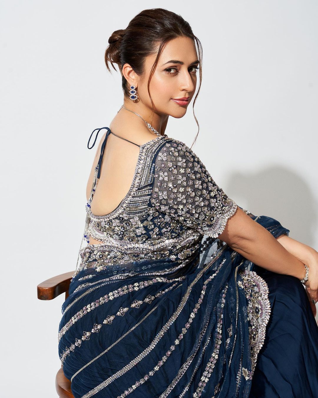 Fantastic Navy Blue Color Lehenga Saree