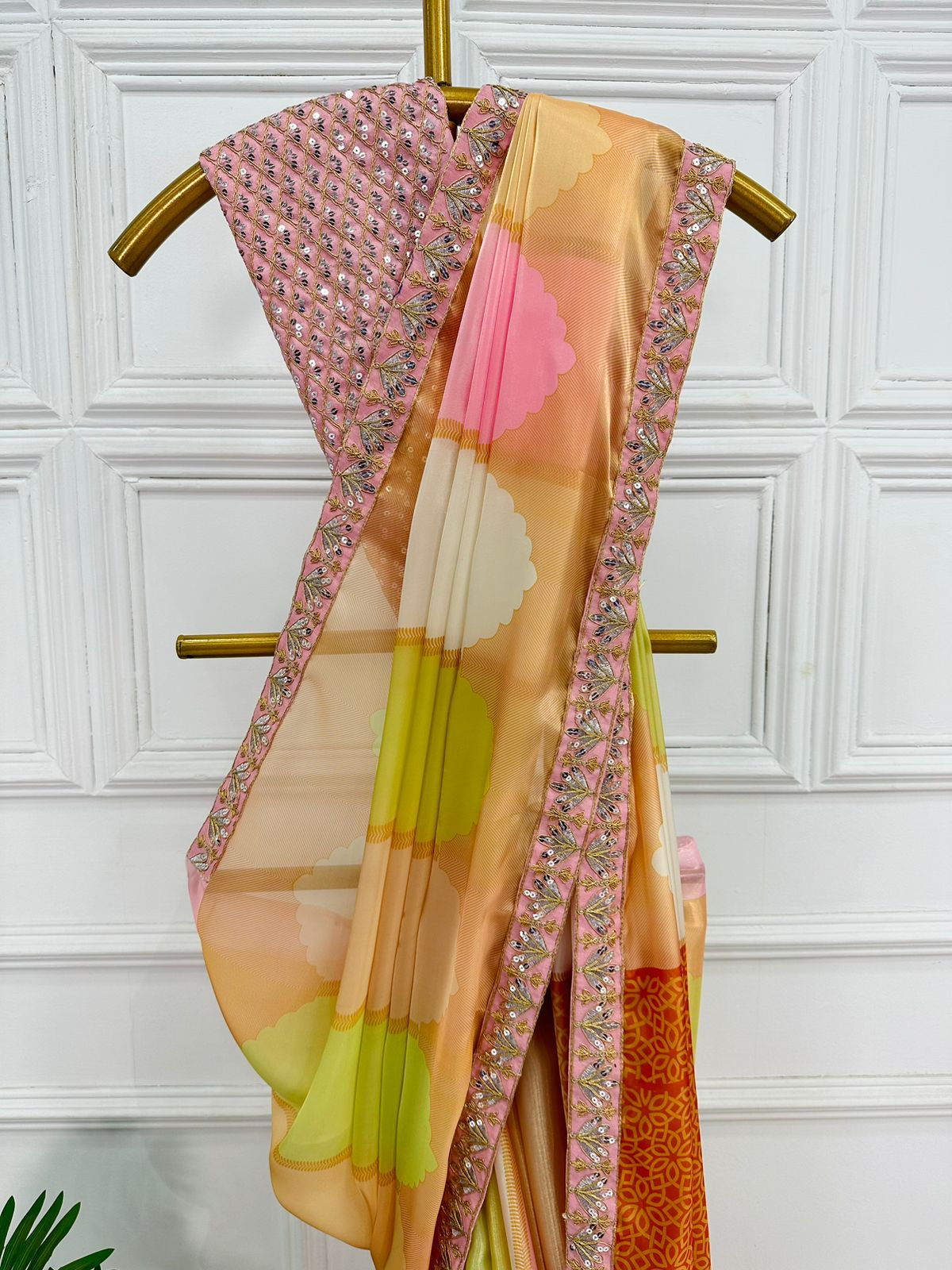 Kiara advani Multi Color Organza Saree