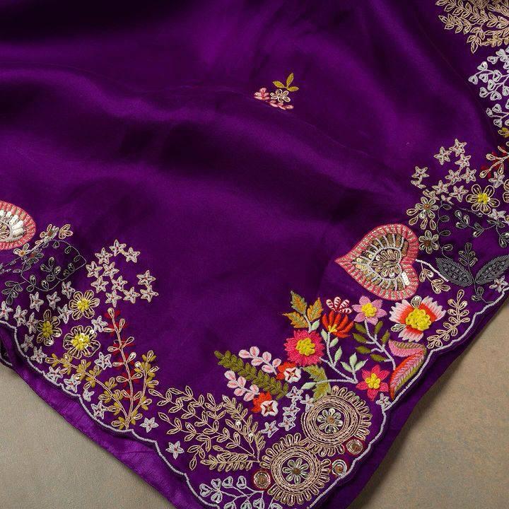 Stunning Rangoli Silk Purple Color Saree