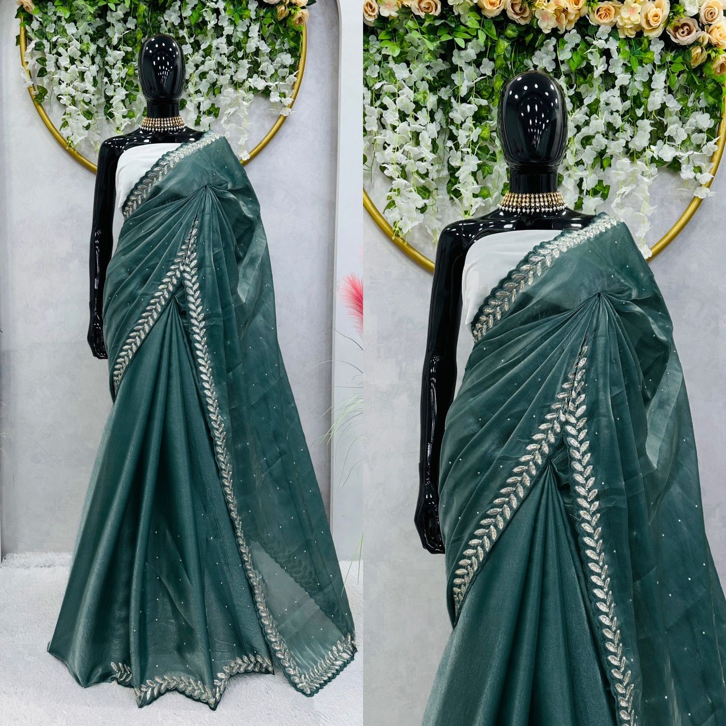 Designer Jimmy Choo Rama Color Saree