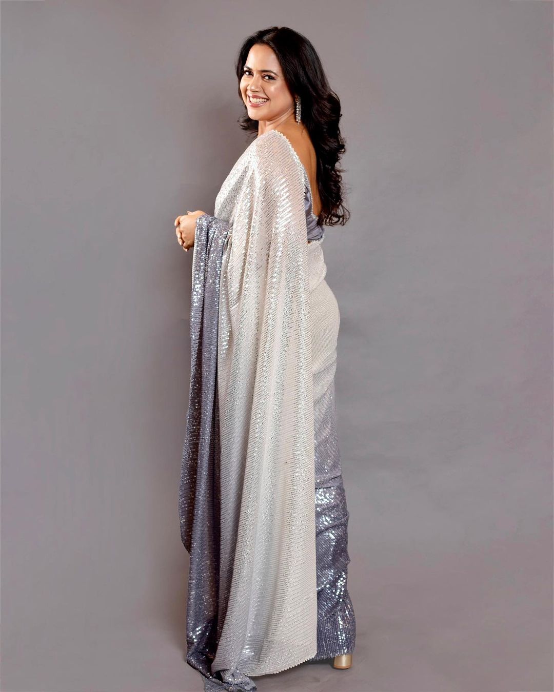 Outstanding Sequence Work Off White Color Saree