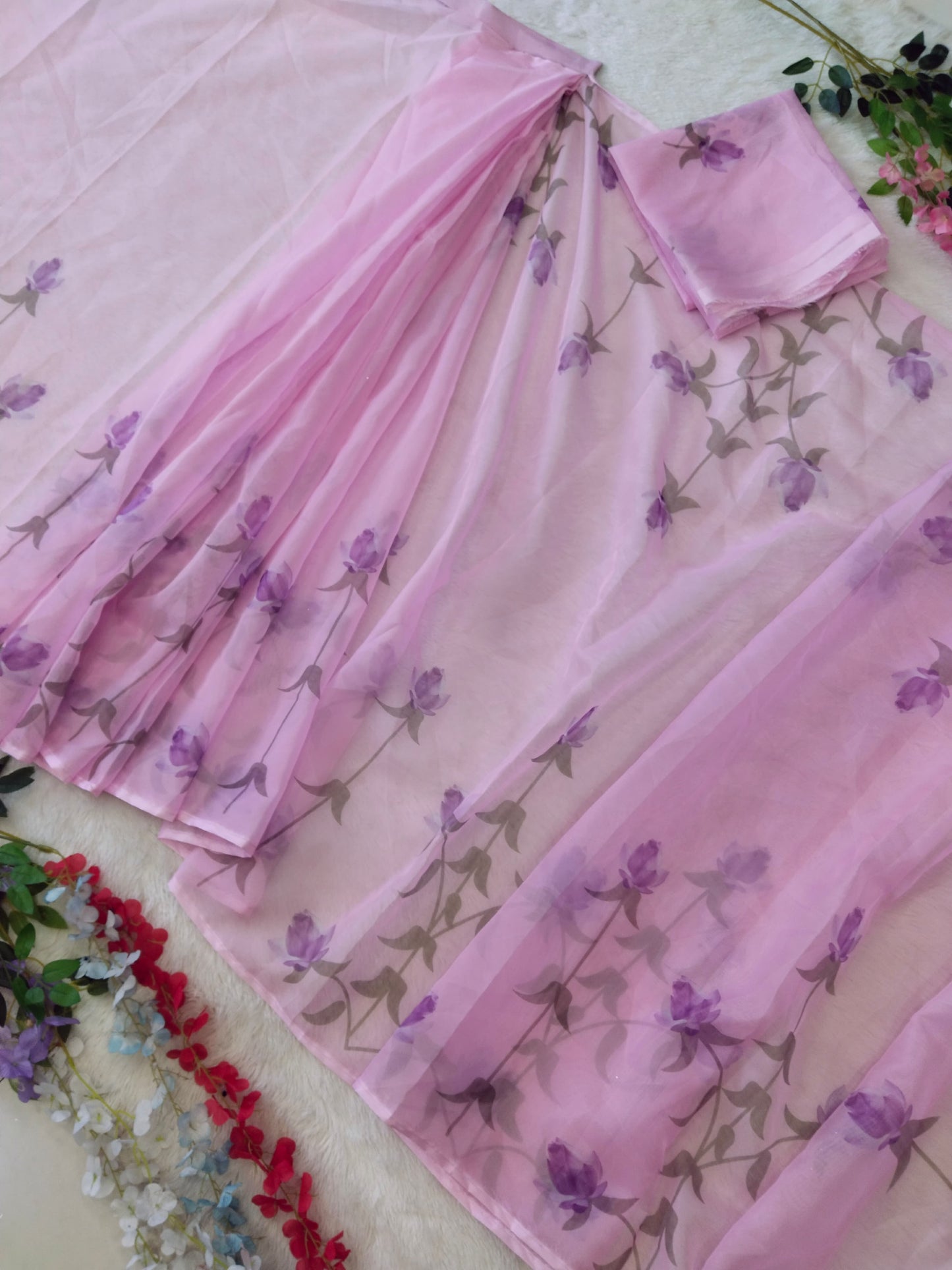 Graceful Ready To Wear Purple Color Silk Saree