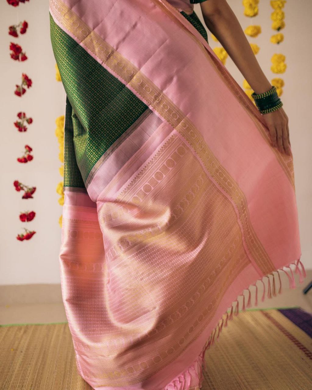 Awesome Lichi Soft Silk Green Color Saree