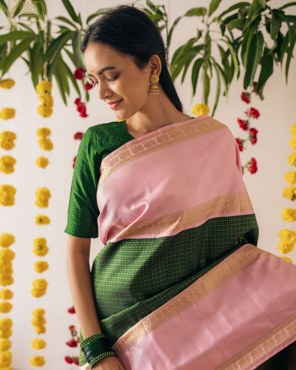 Awesome Lichi Soft Silk Green Color Saree