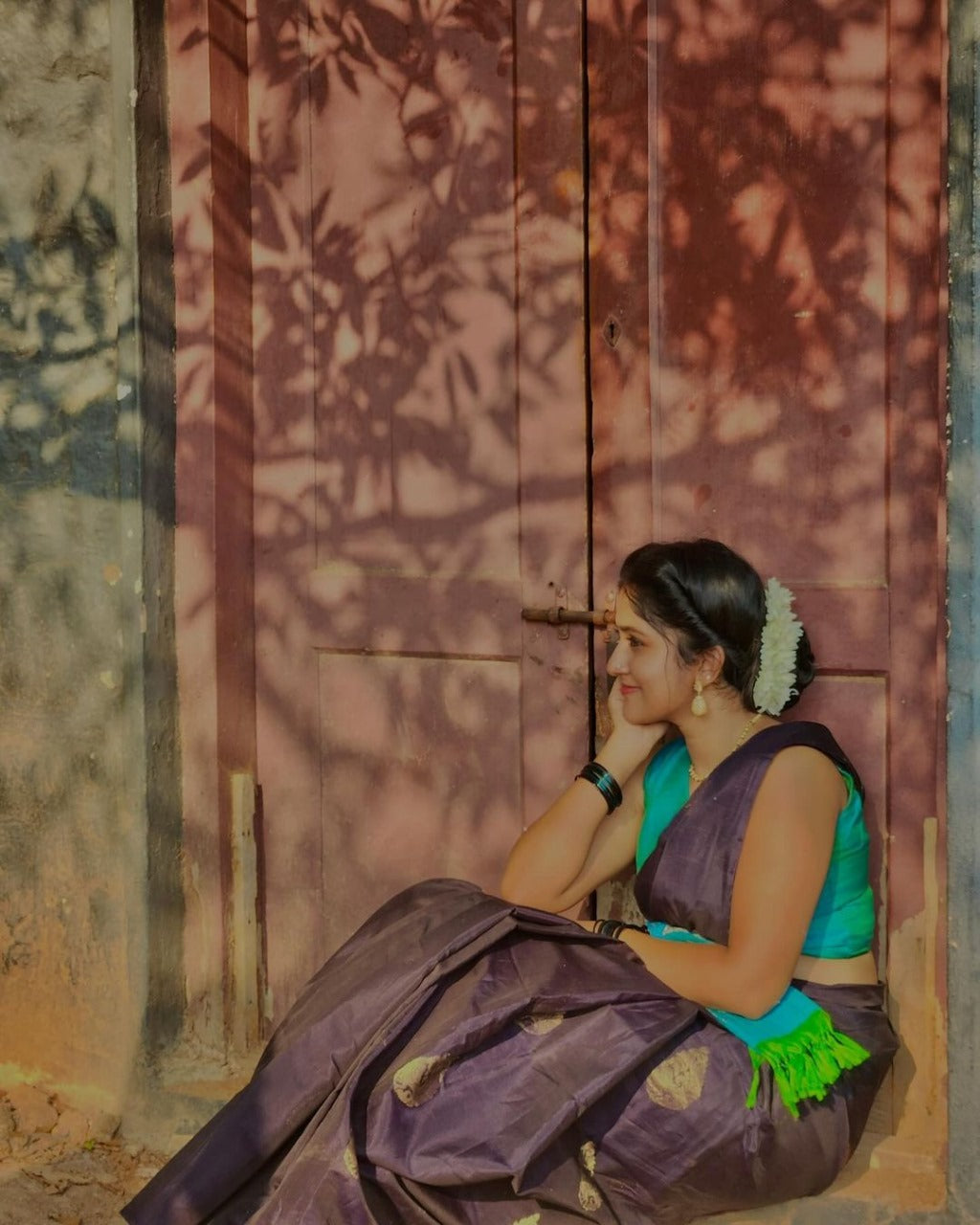 Fancy Navy Blue Color Banarasi Silk Saree