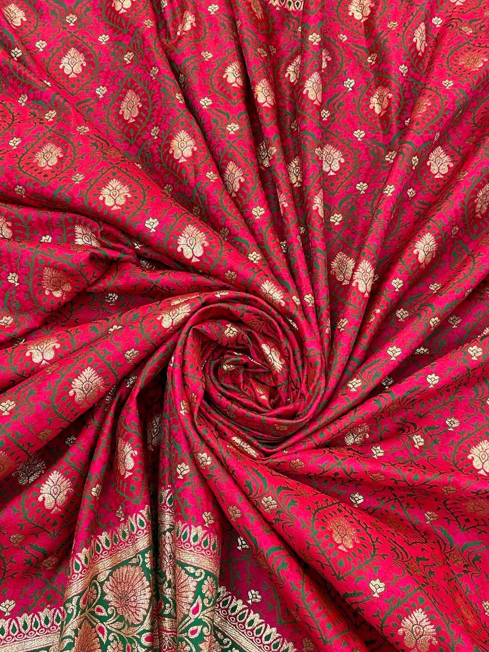 Charming Banarasi Silk Maroon Color Saree