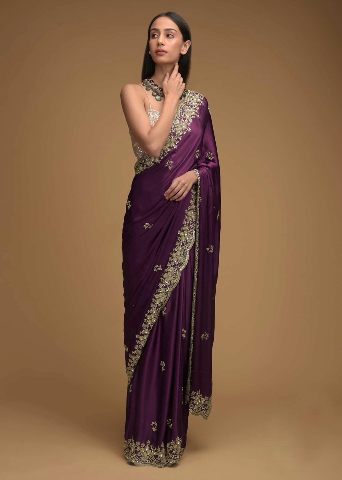 Graceful Rangoli Silk Purple Color Saree