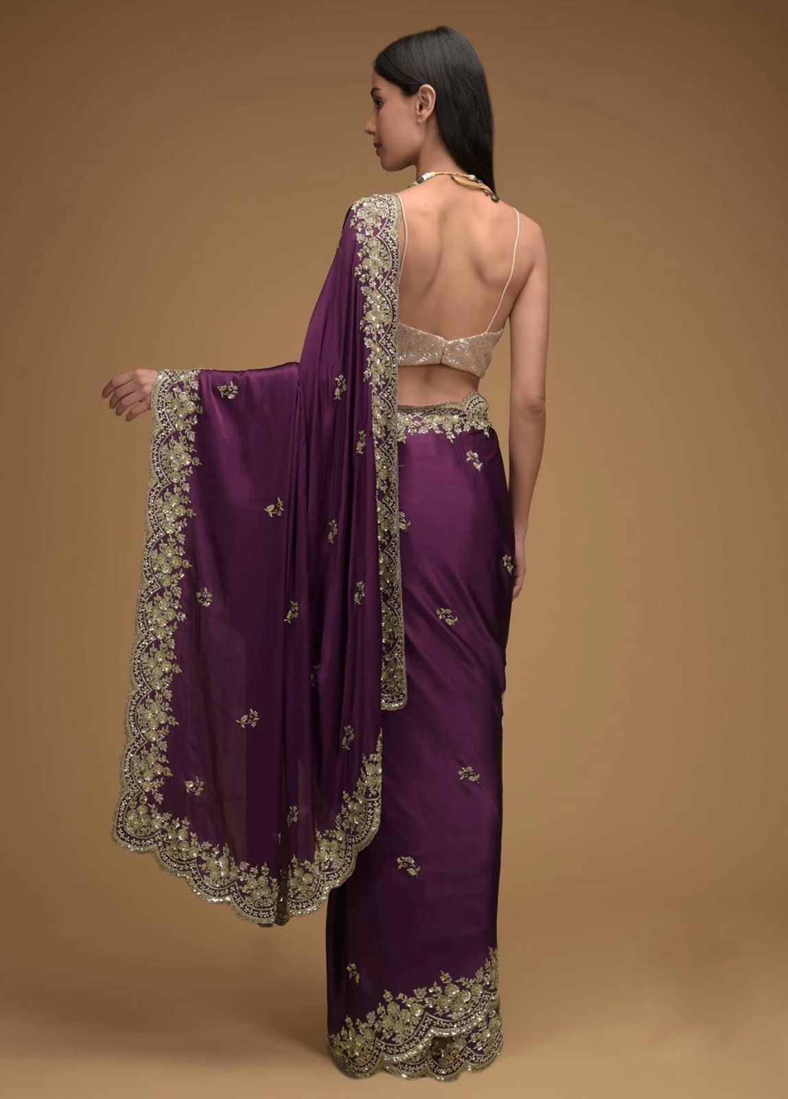 Graceful Rangoli Silk Purple Color Saree