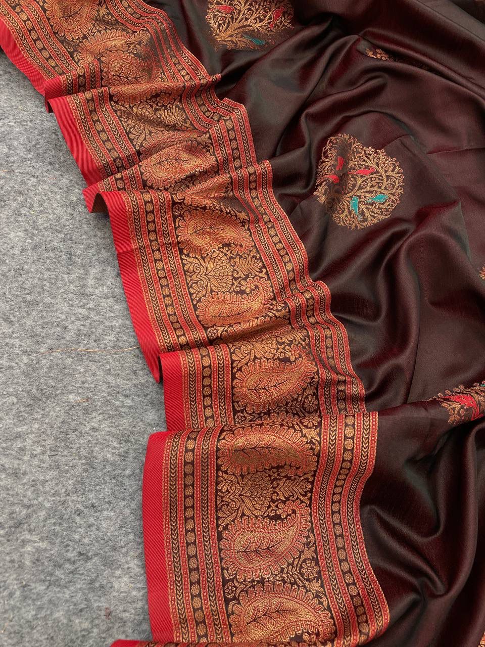 Elegant Banarasi Silk Maroon Color Saree