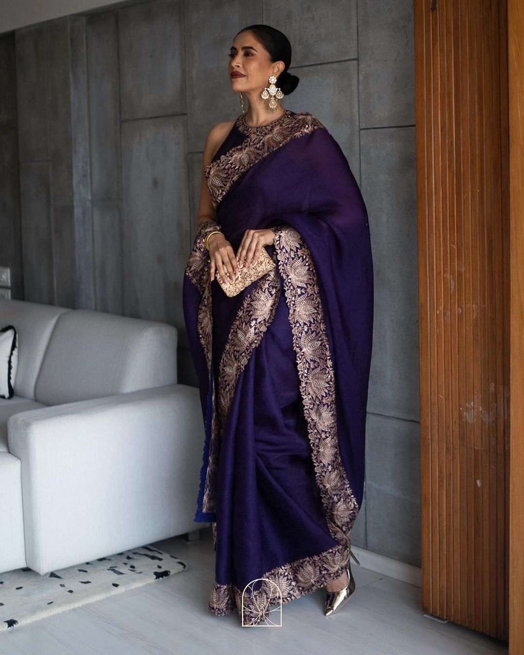 Demanding Purple Color Berberry Silk Saree