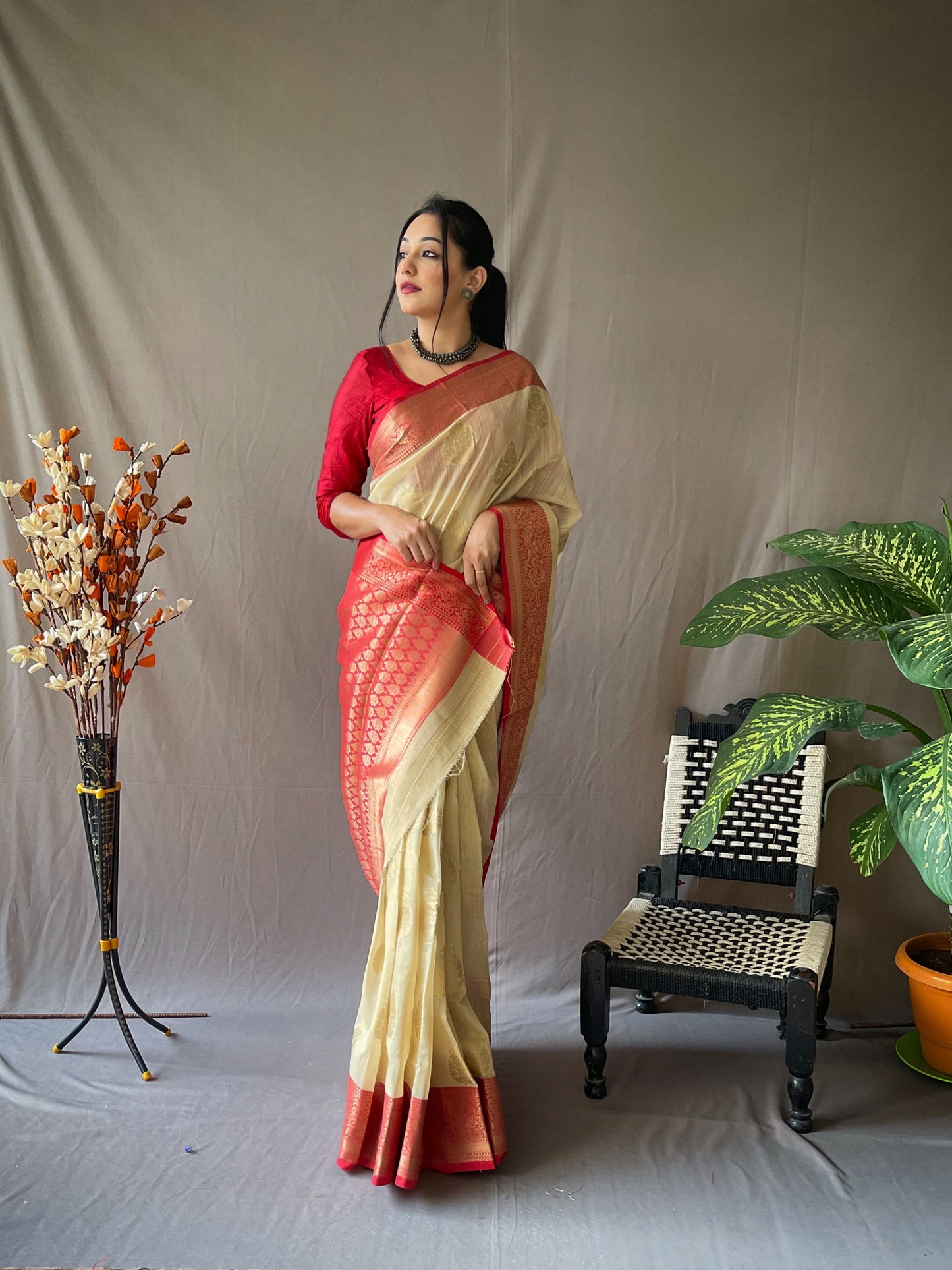 Precious Yellow Color Jacquard Saree