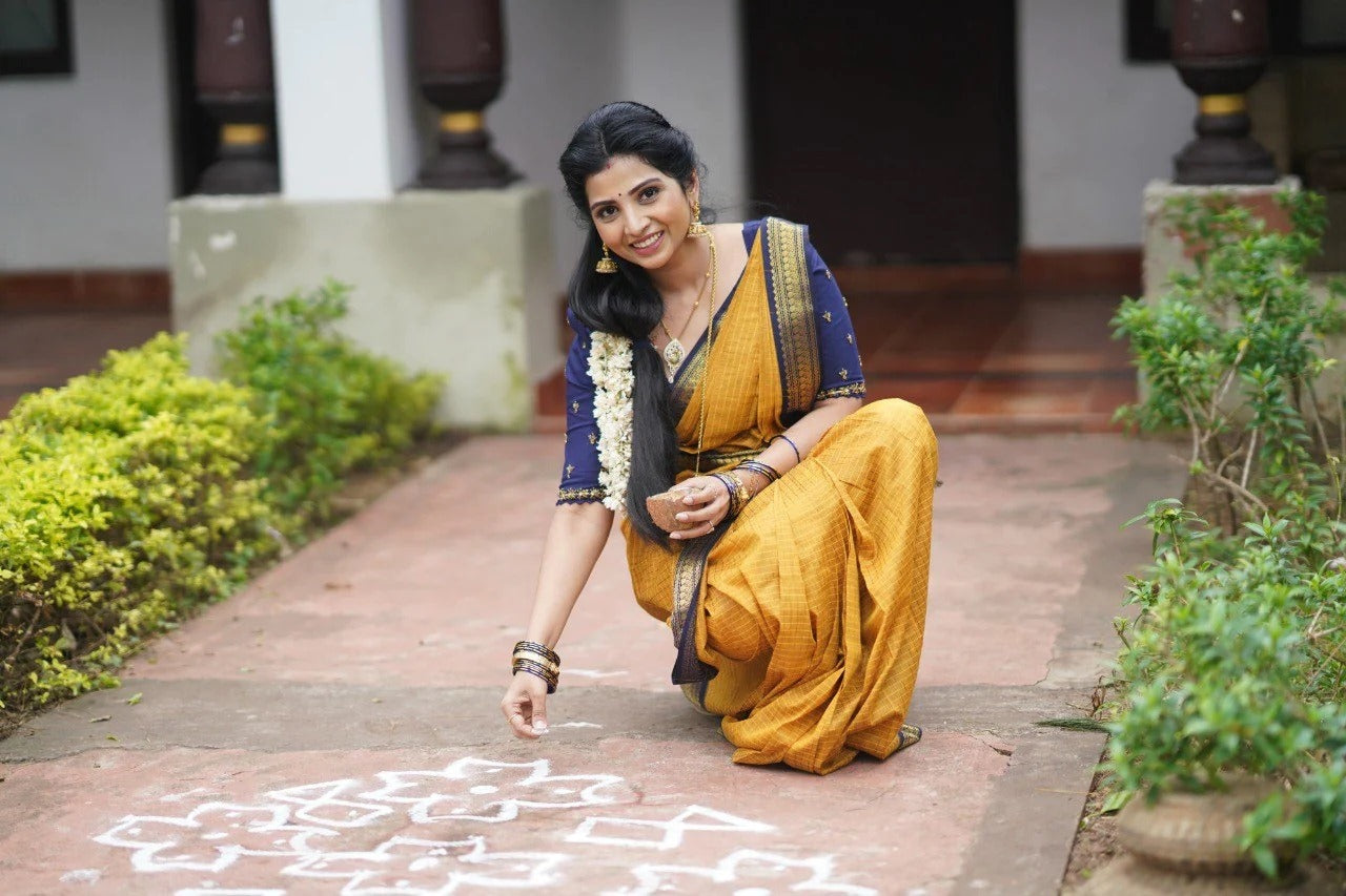 Presenting Banarasi Silk Yellow Color Saree