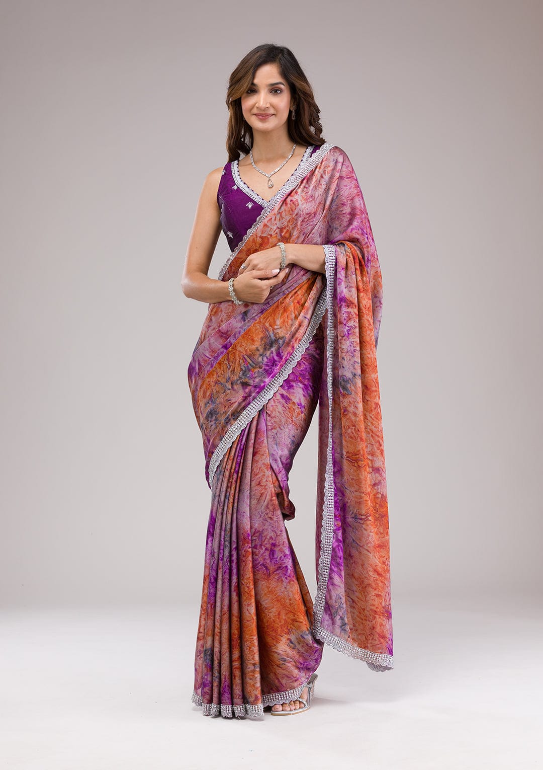 Outstanding Georgette Multi Color Saree