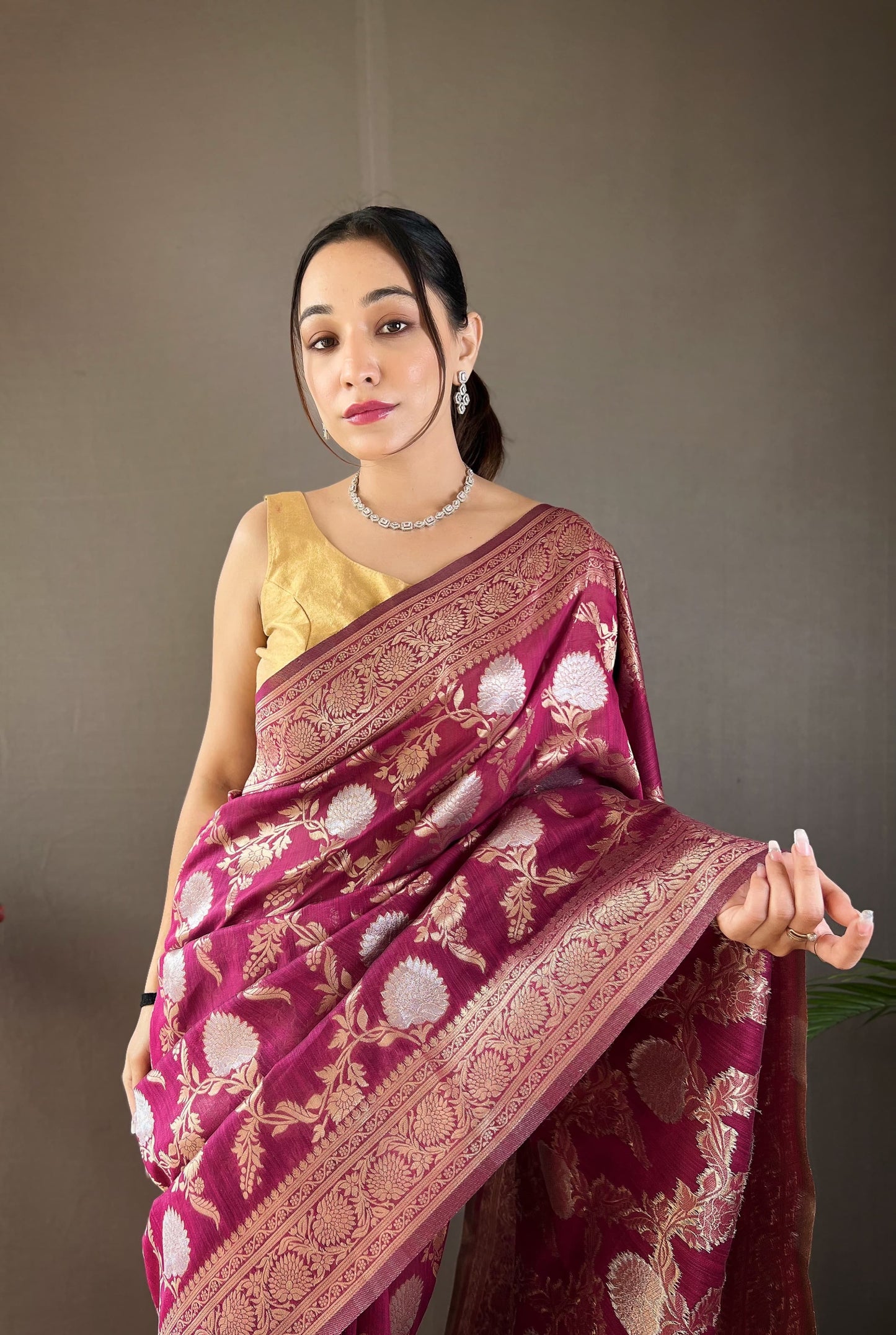 Demanding Cotton Pink Color Saree