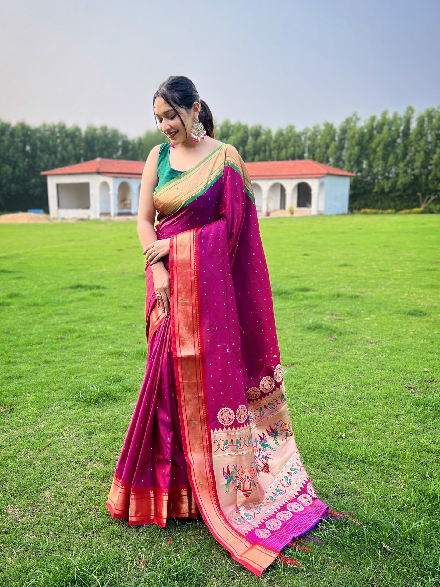 Imposing Cotton Pink Color Saree