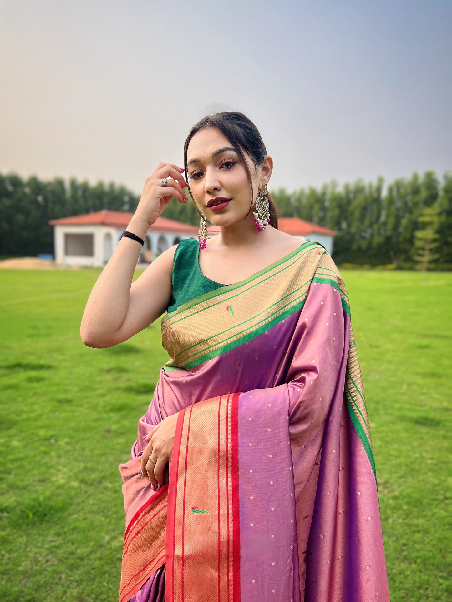 Imposing Cotton Pink Color Saree