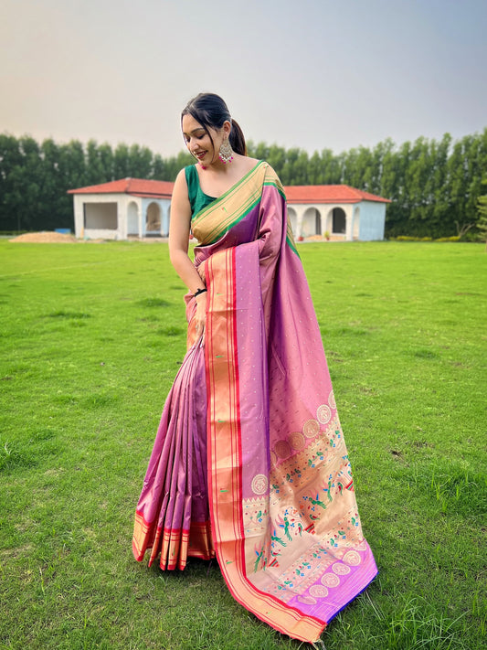 Imposing Cotton Pink Color Saree