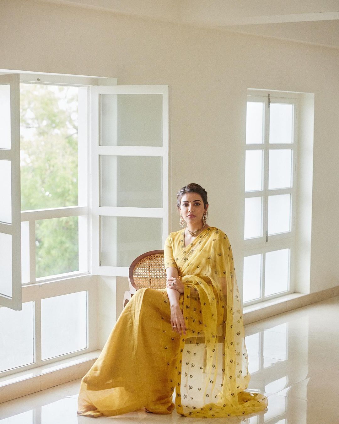 Stylish Sequence Haldi Wear Yellow Color Silk Saree