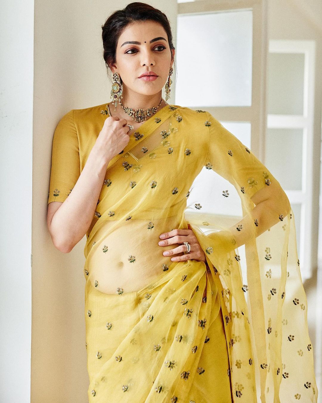 Stylish Sequence Haldi Wear Yellow Color Silk Saree