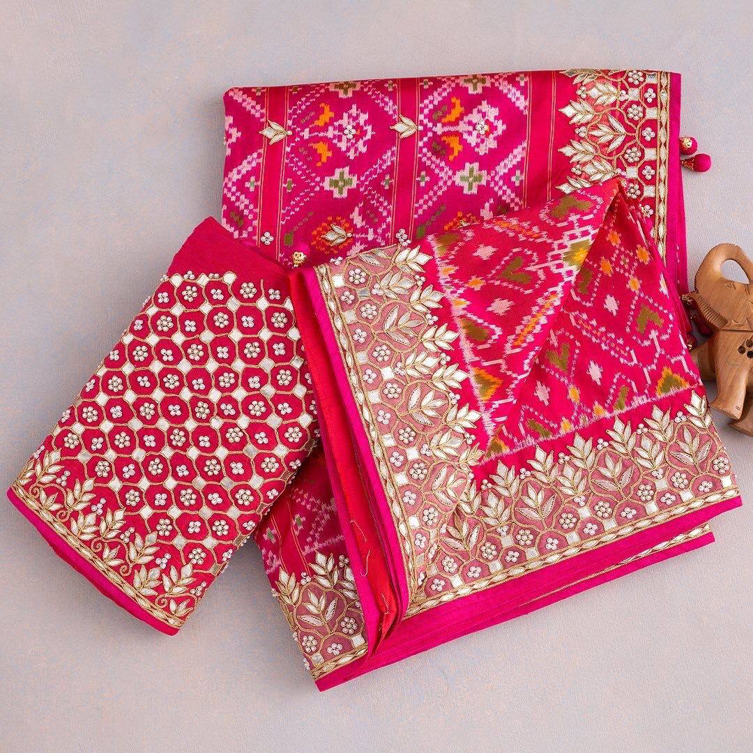 Glorious Patola Silk Pink Color Saree